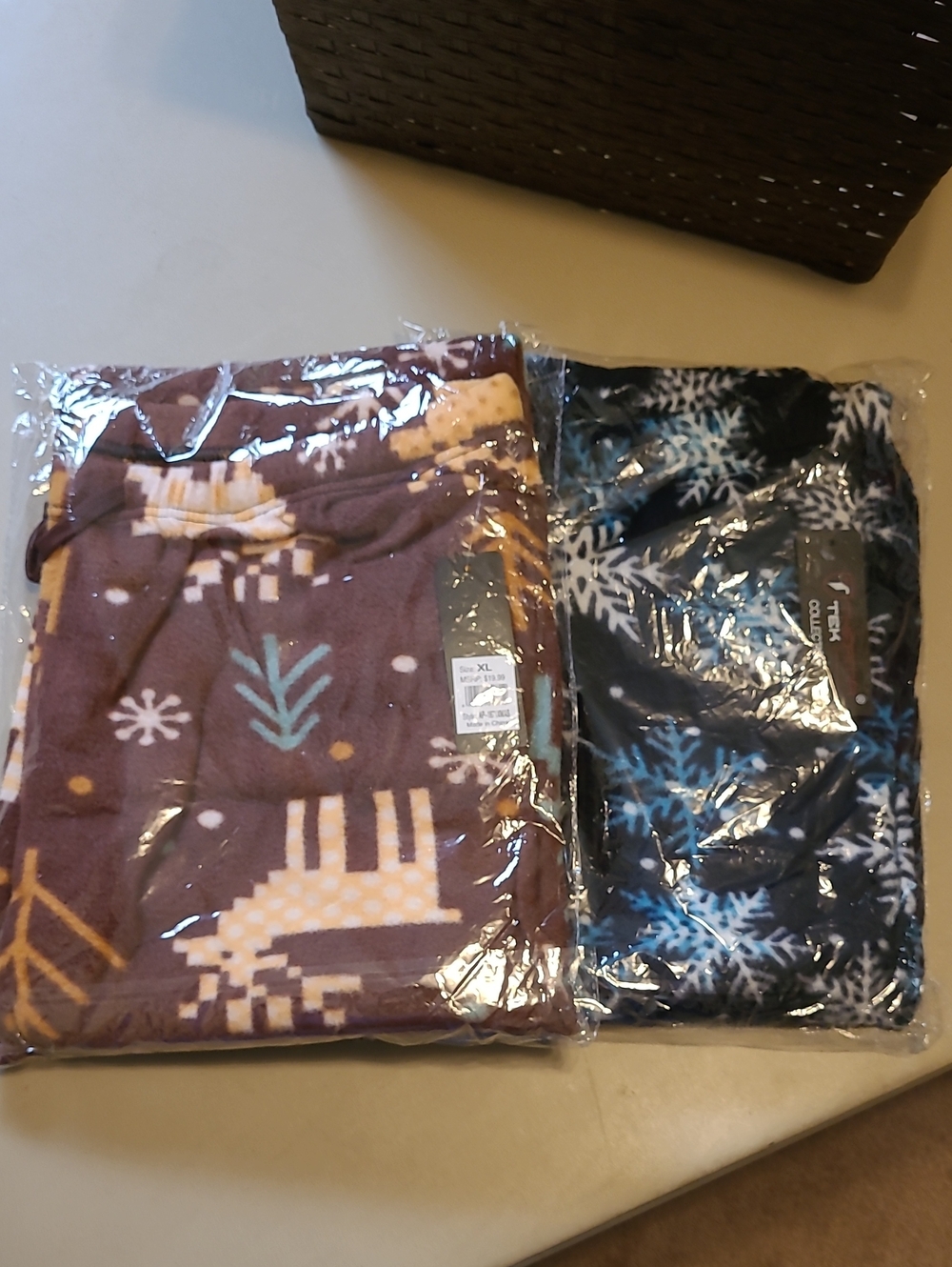 2 - NWT Therma Tek Collection Brand Christmas Pajama Pants Size Both XL.
